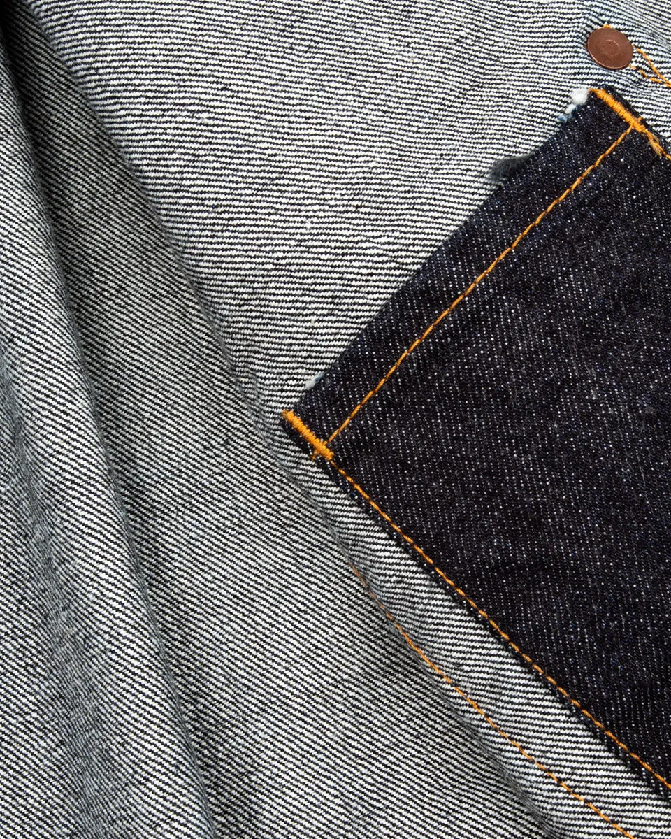 14oz Indigo Denim Pleats Jacket