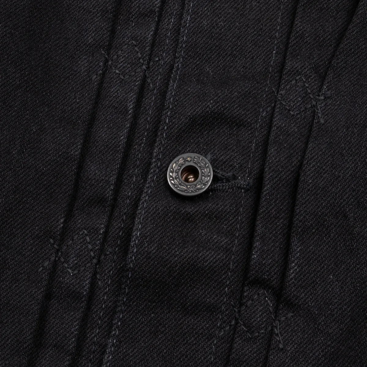 15oz Black Denim Pleats Jacket