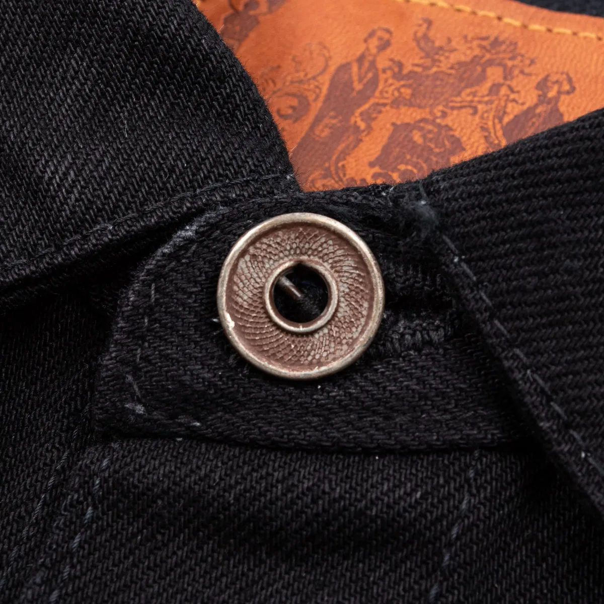 15oz Black Denim Pleats Jacket