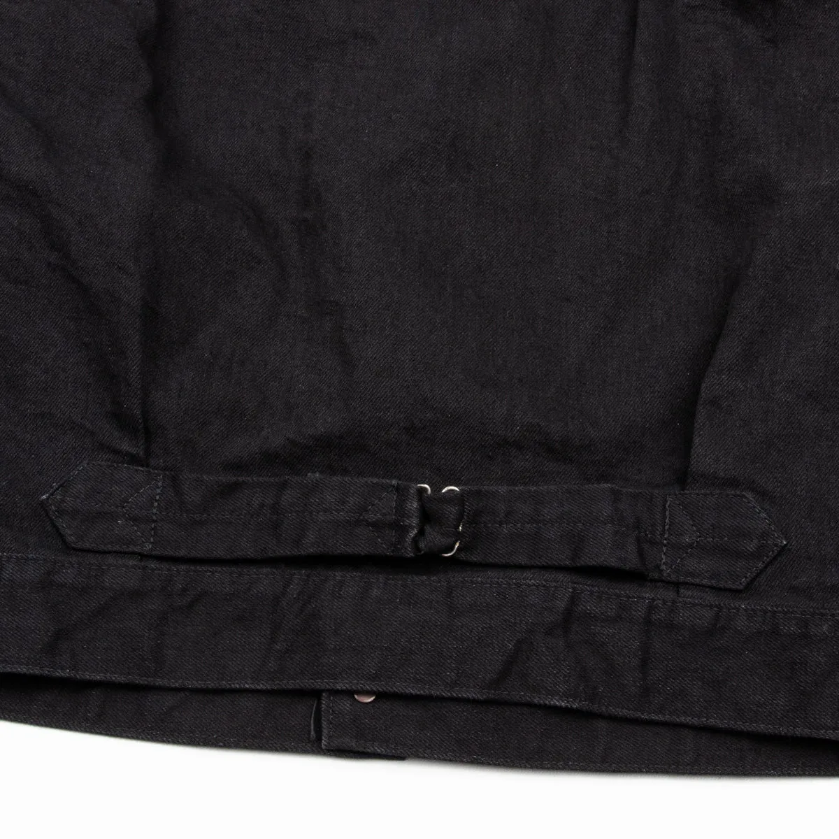 15oz Black Denim Pleats Jacket