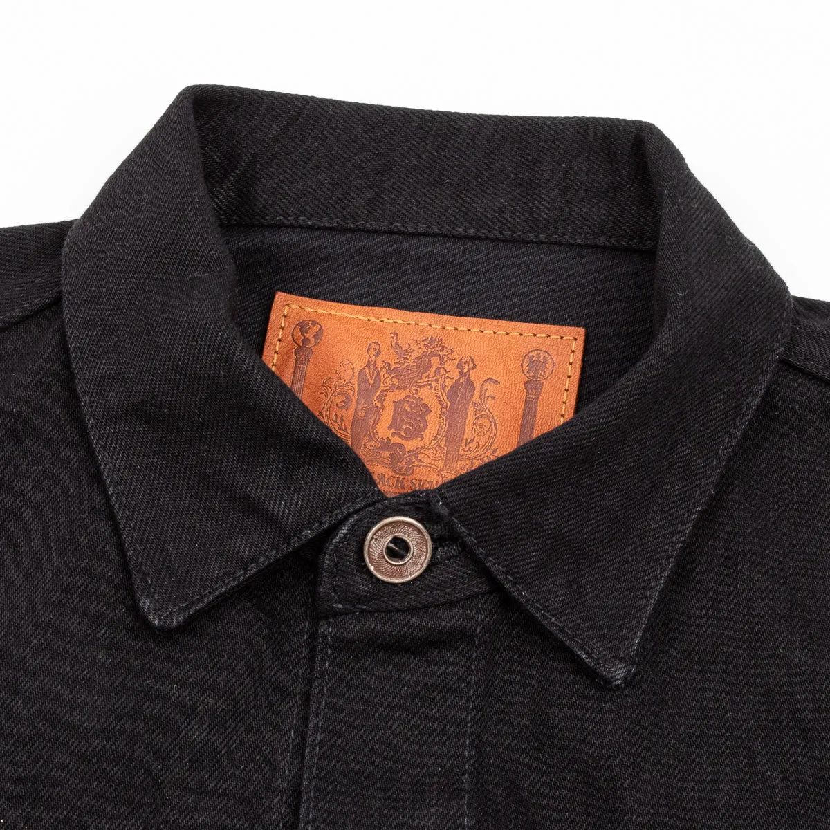 15oz Black Denim Pleats Jacket