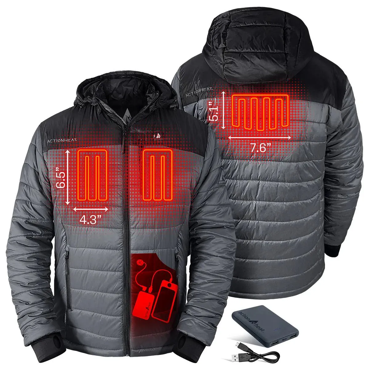 ActionHeat 5V Men's Pocono Insulated Heated Jacket