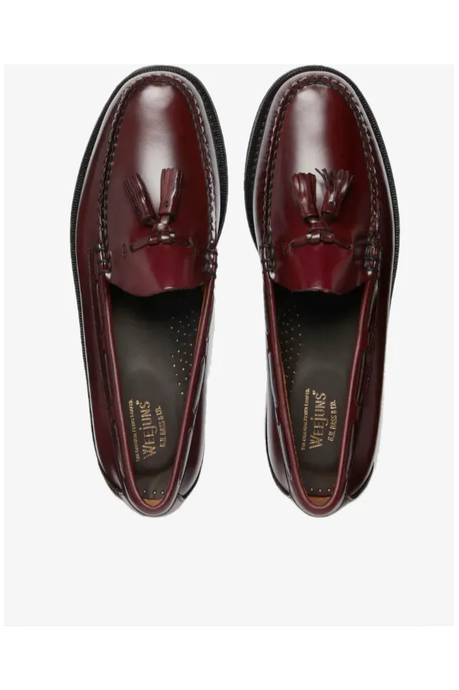 Bass Weejun - Larkin Leather Sole Moc Wine - Tassel Loafer