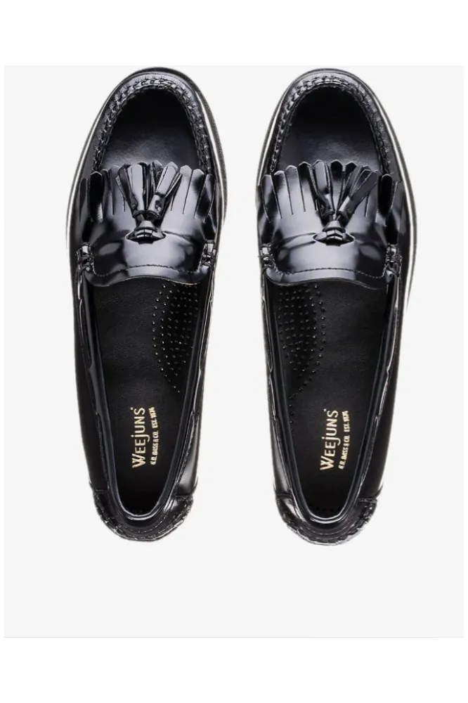 Bass Weejun - Women's Esther Kiltie Black - Tassel Loafers