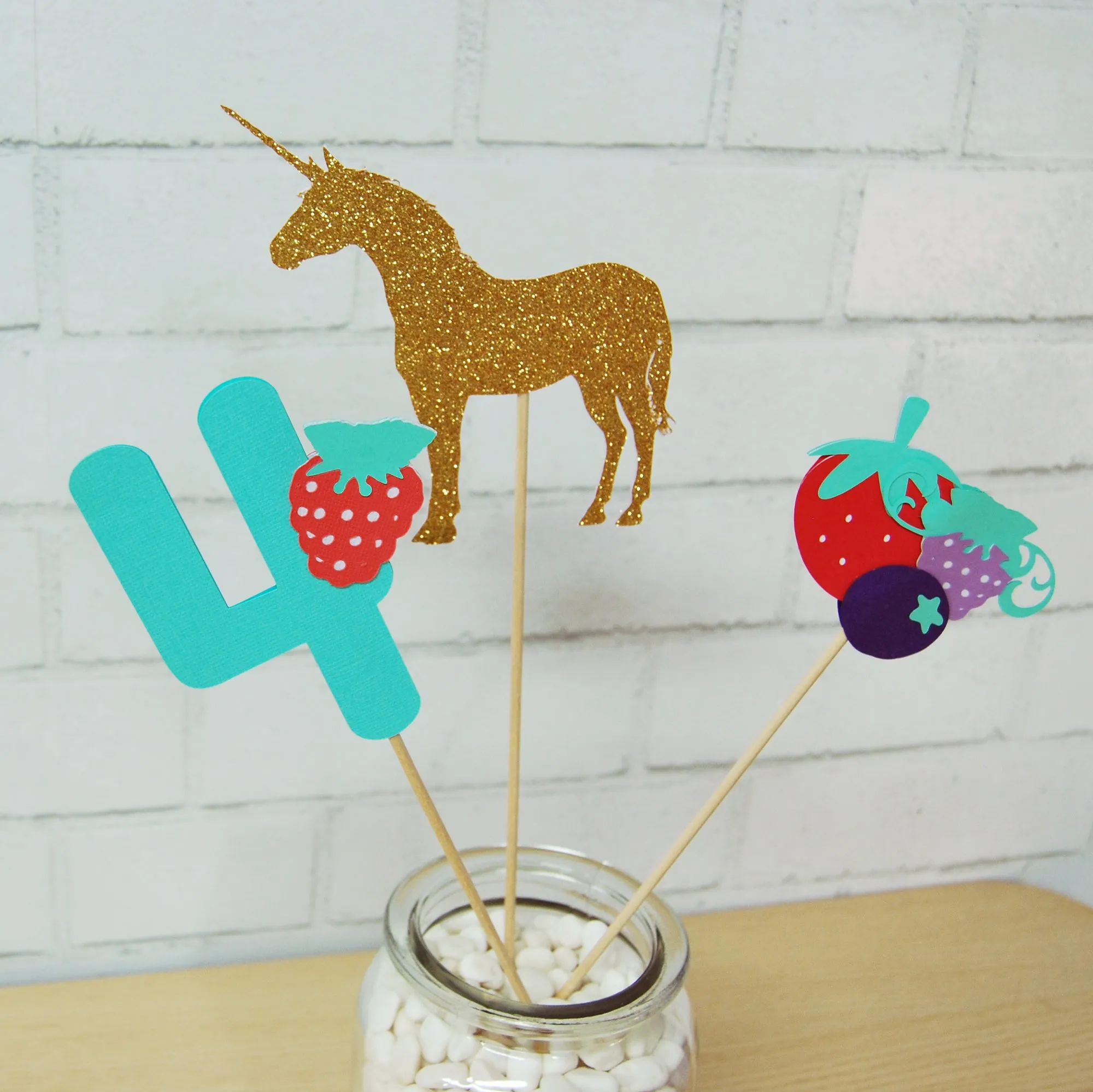 Berry Magical Unicorn Centerpiece