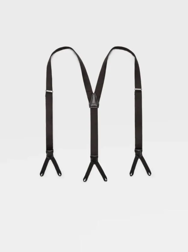 Black Silk Suspenders