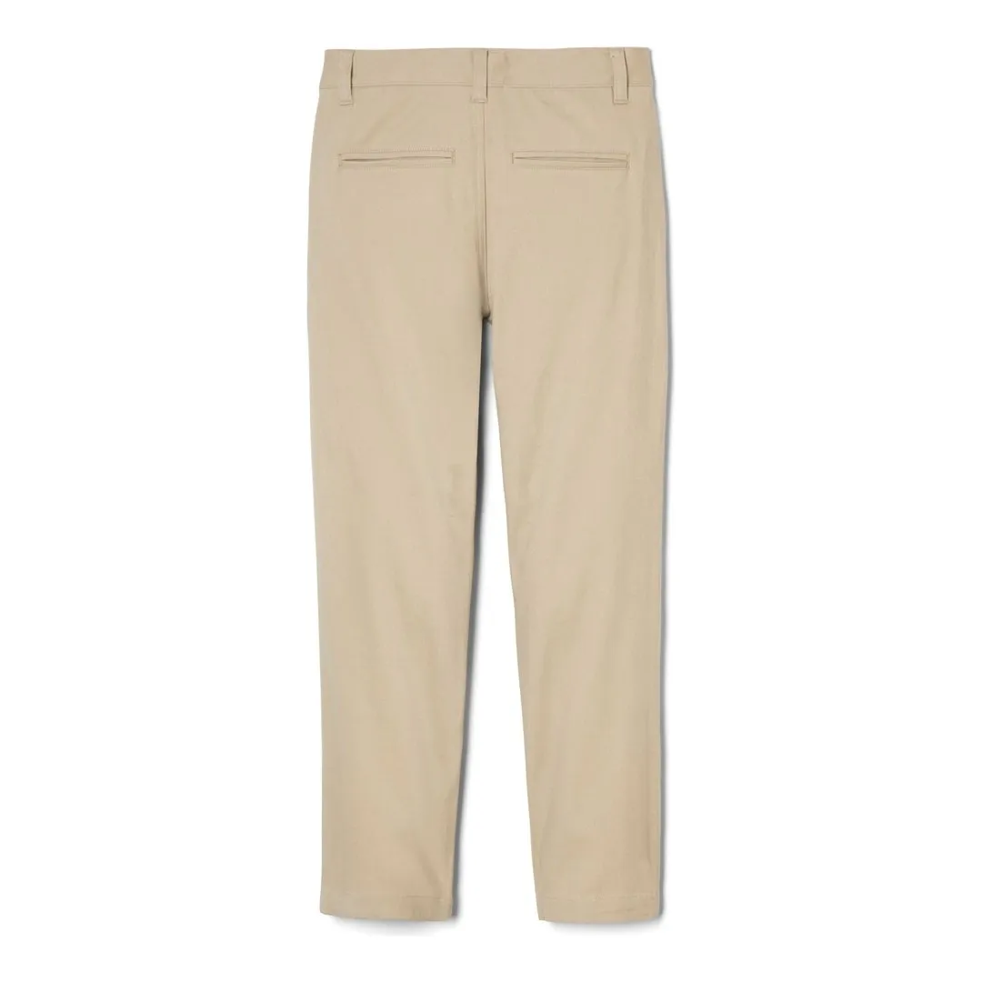 Boys' Straight Fit Chino Pants with Power Knees - Khaki