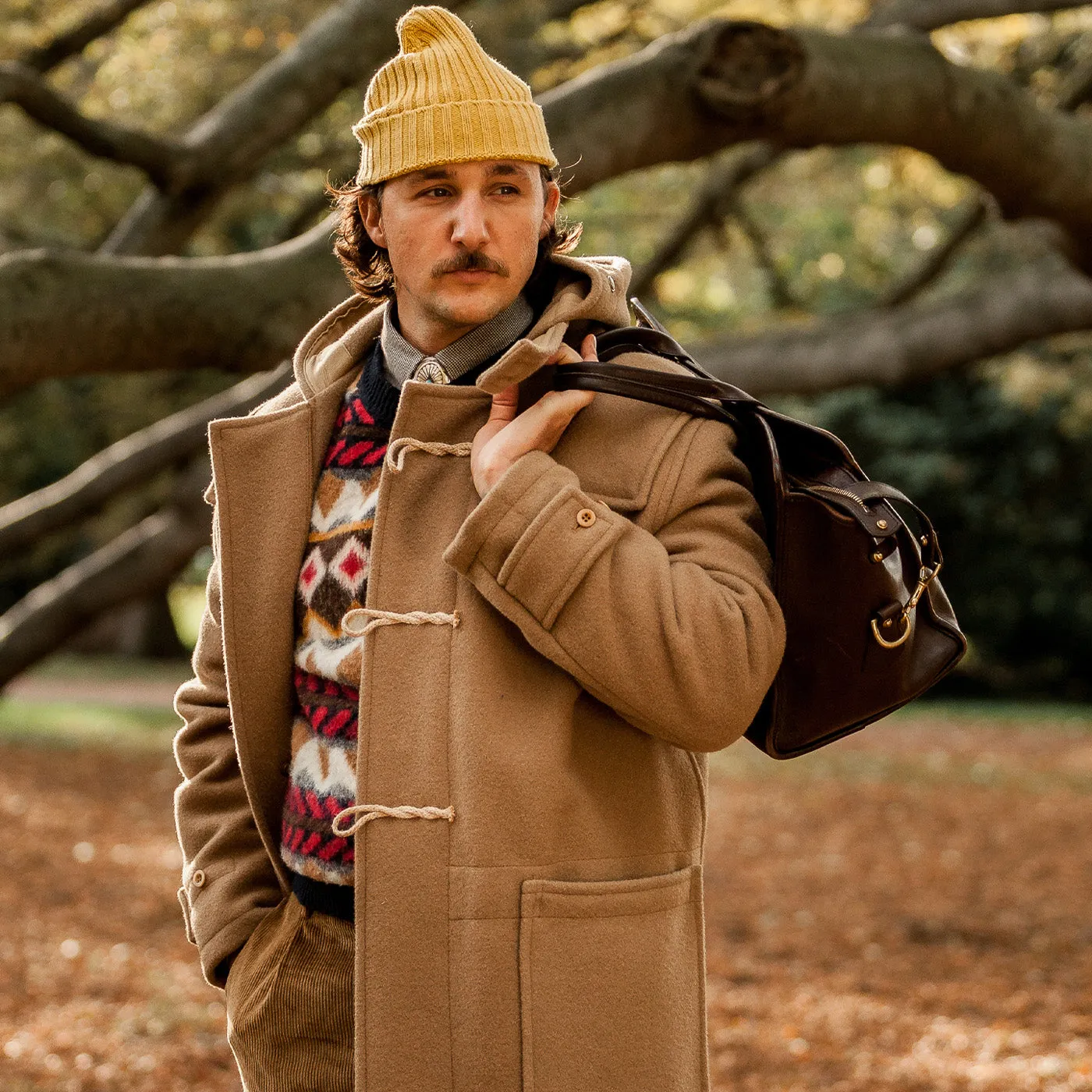 Camel Wool Monty Duffel Coat