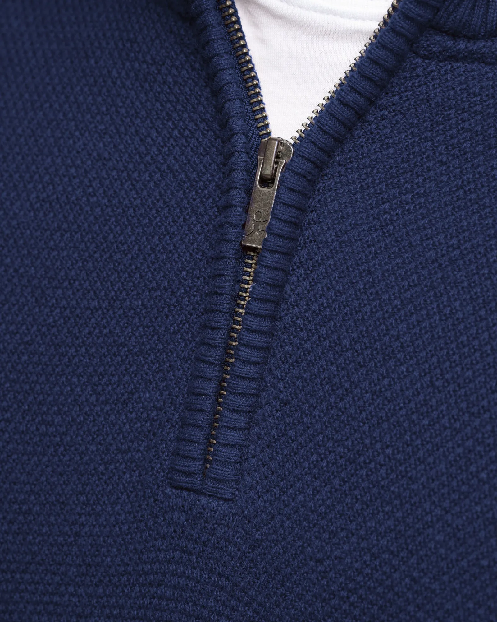 CASHMERE COTTON STITCH QTR ZIP