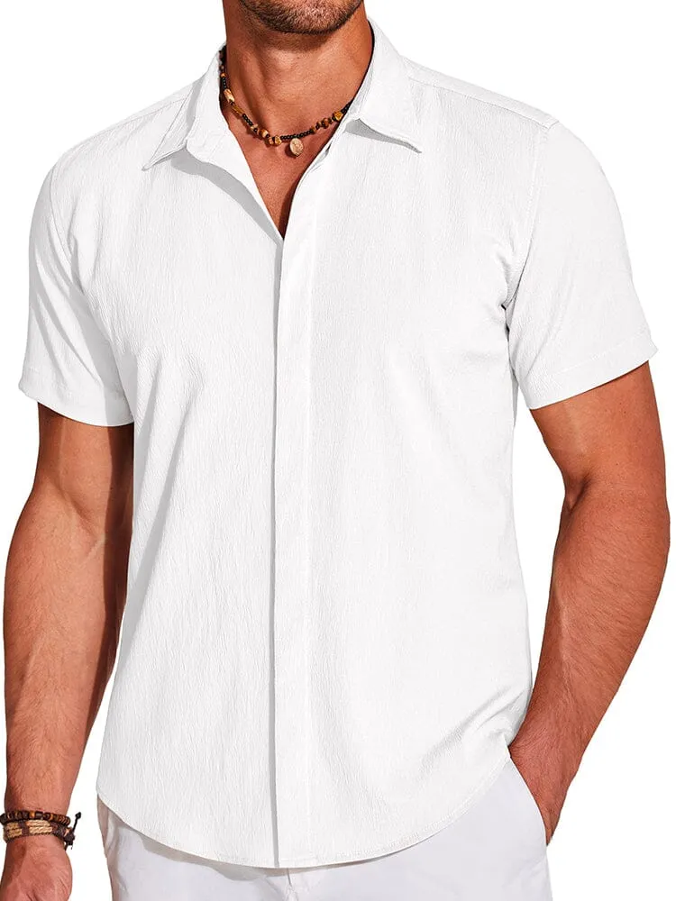 Casual Wrinkle Free Textured Shirt (US Only)