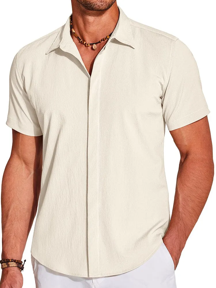 Casual Wrinkle Free Textured Shirt (US Only)