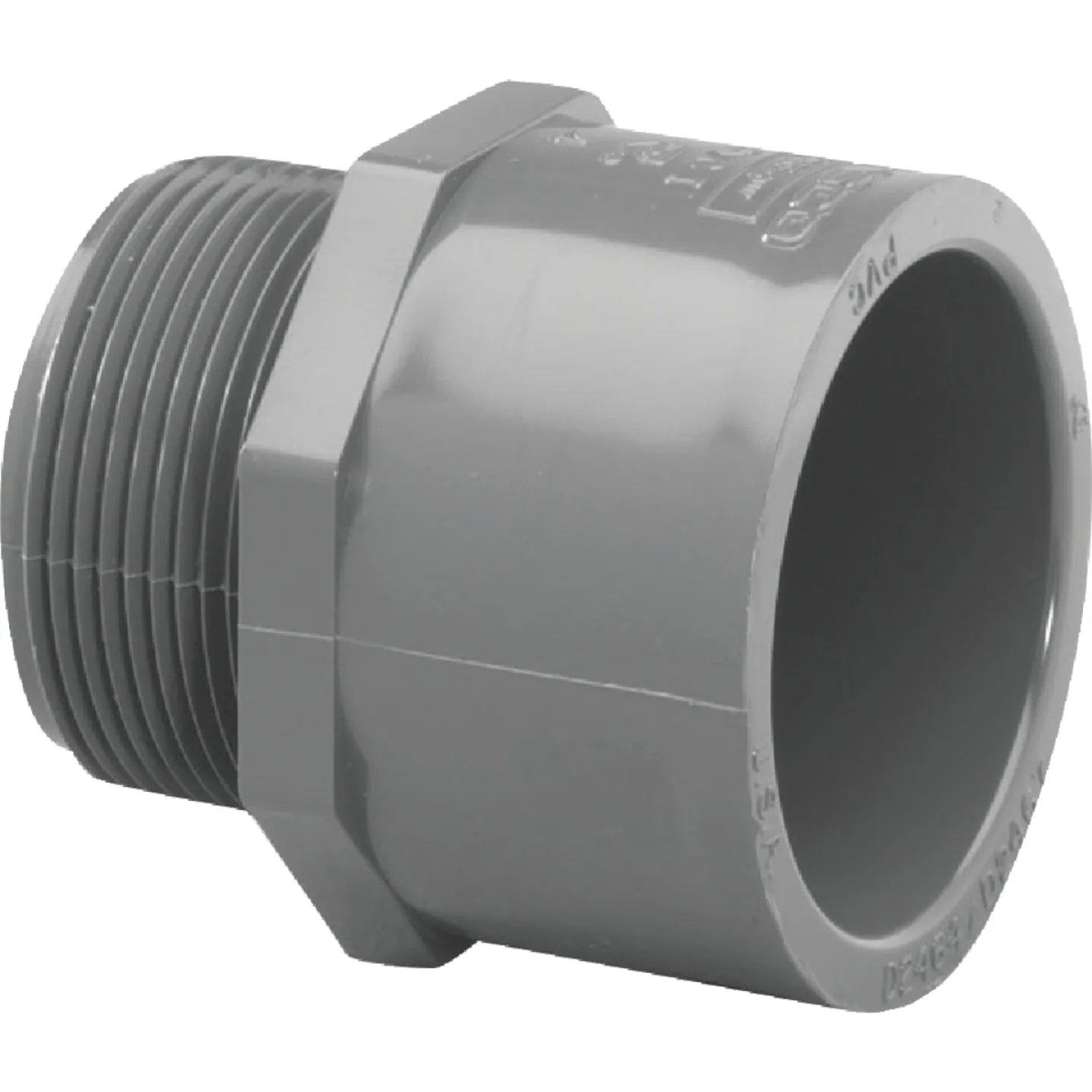 Charlotte Pipe 1-1/4 In. Schedule 80 Male PVC Adapter