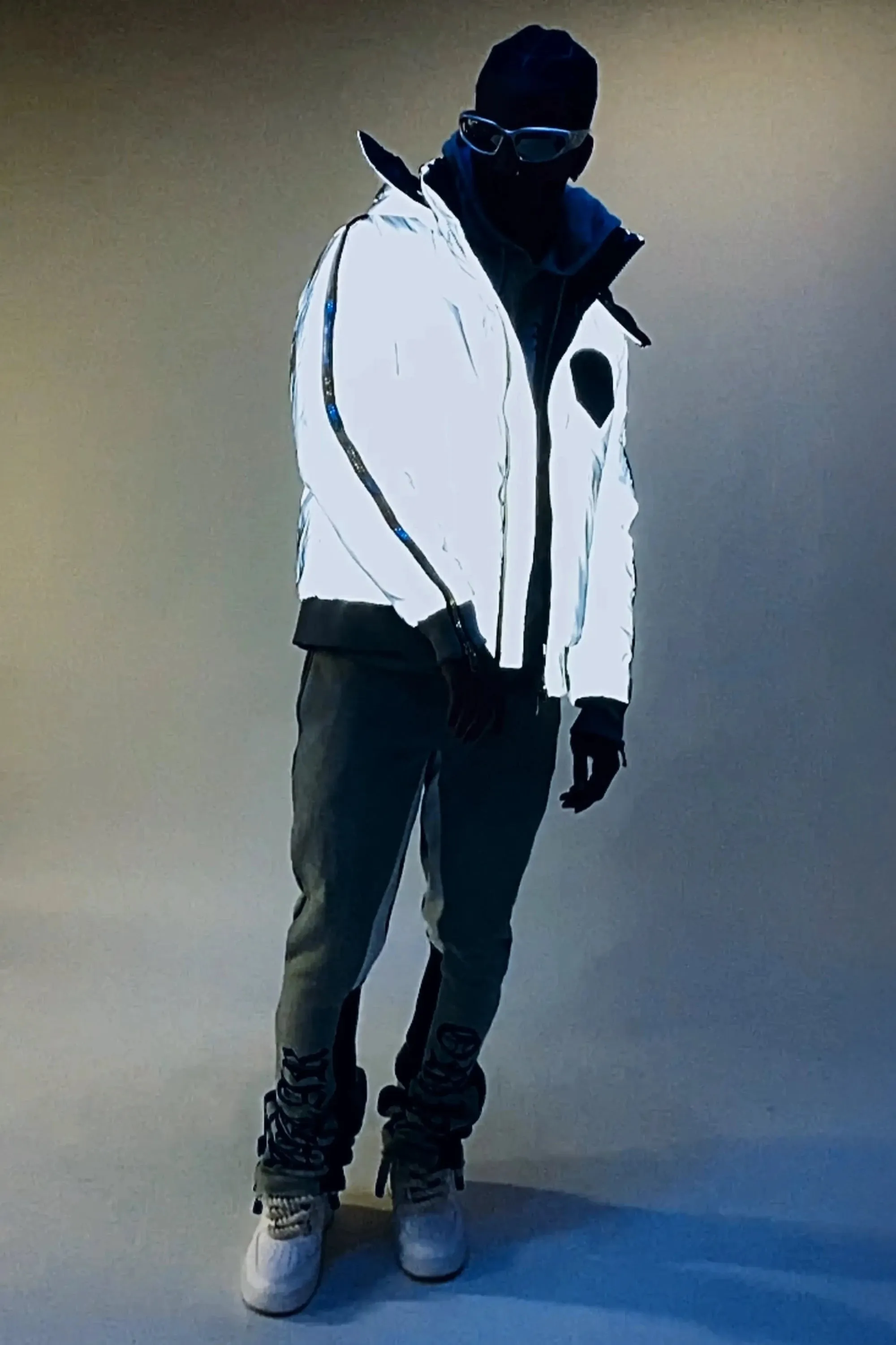 Chin Reflective Puffer Jacket