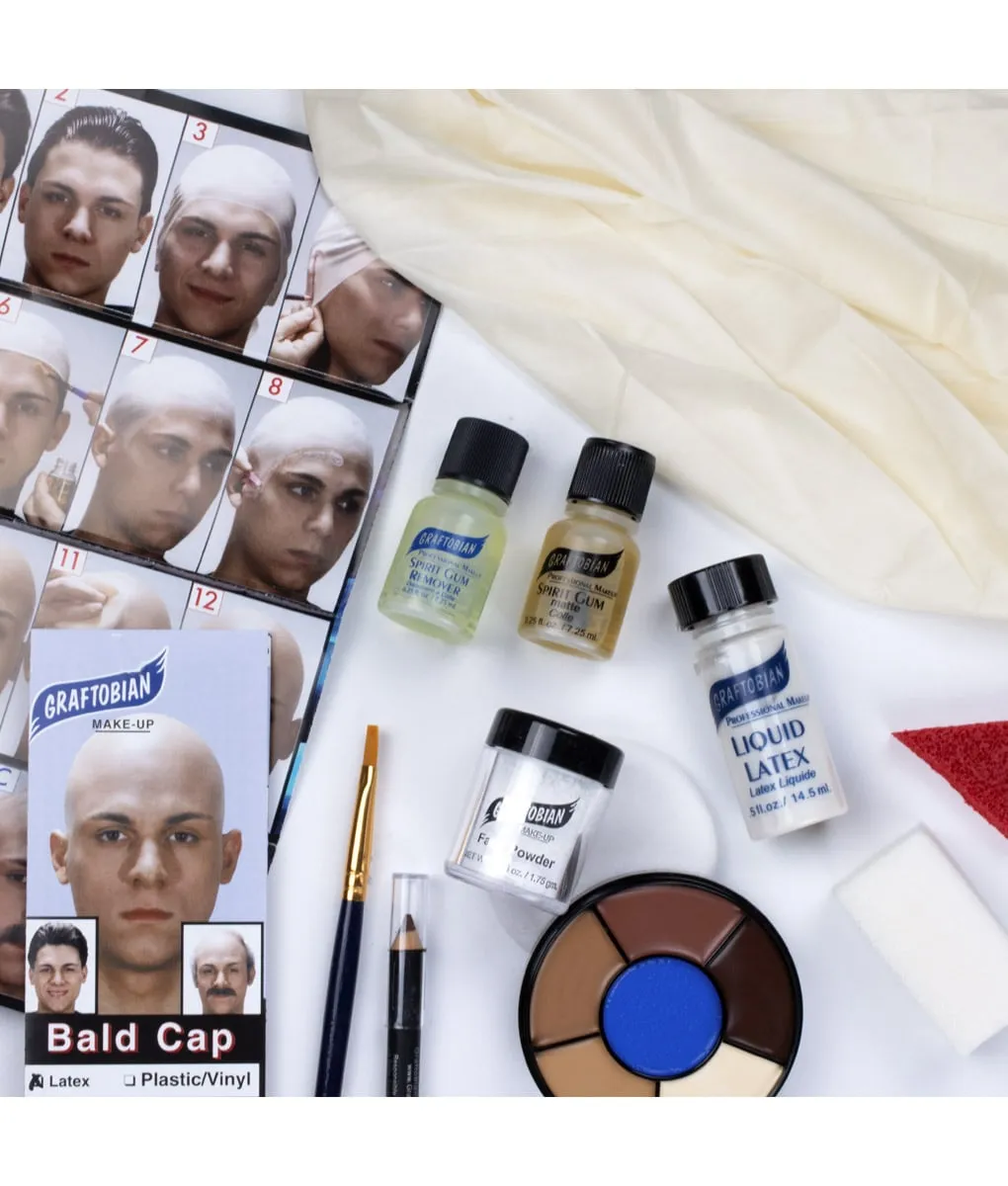 Complete Bald Cap Makeup Kit