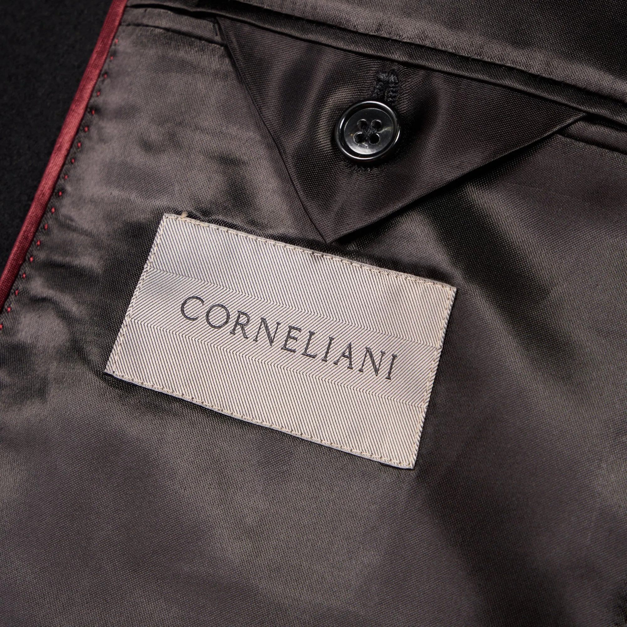 CORNELIANI Wool Top Coat BLACK REG