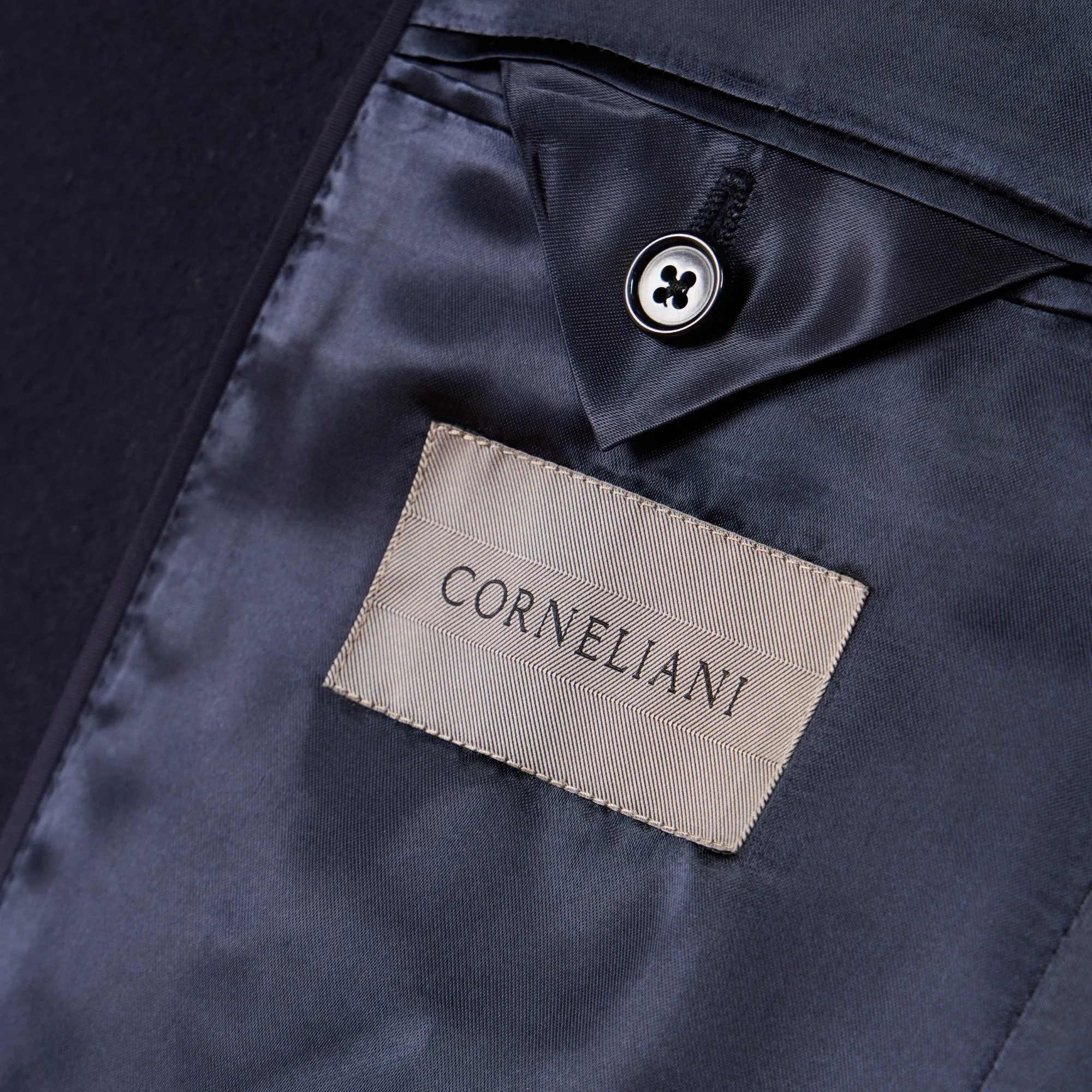 CORNELIANI Wool Top Coat NAVY REG