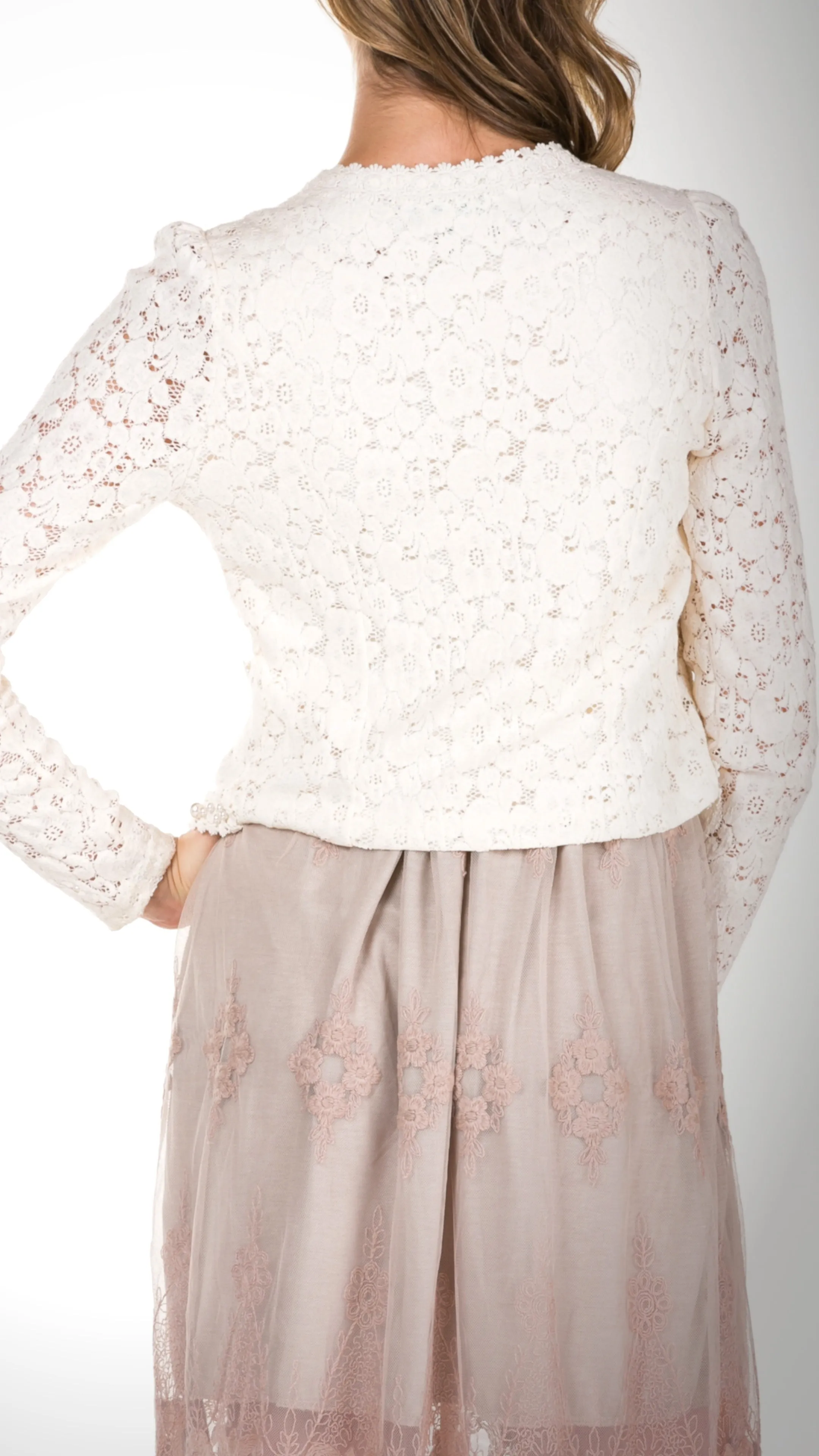 Cropped Lace Jacket