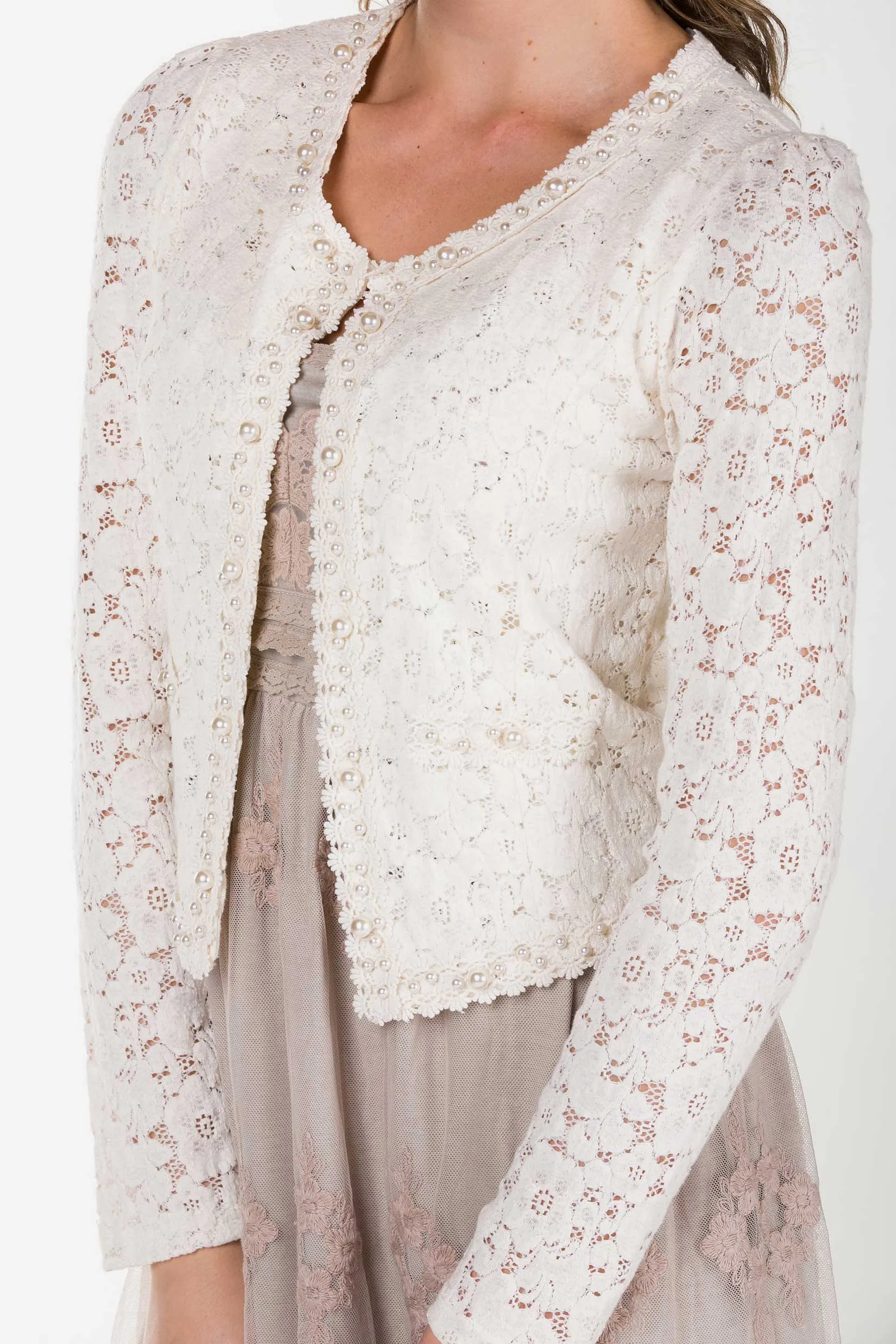 Cropped Lace Jacket