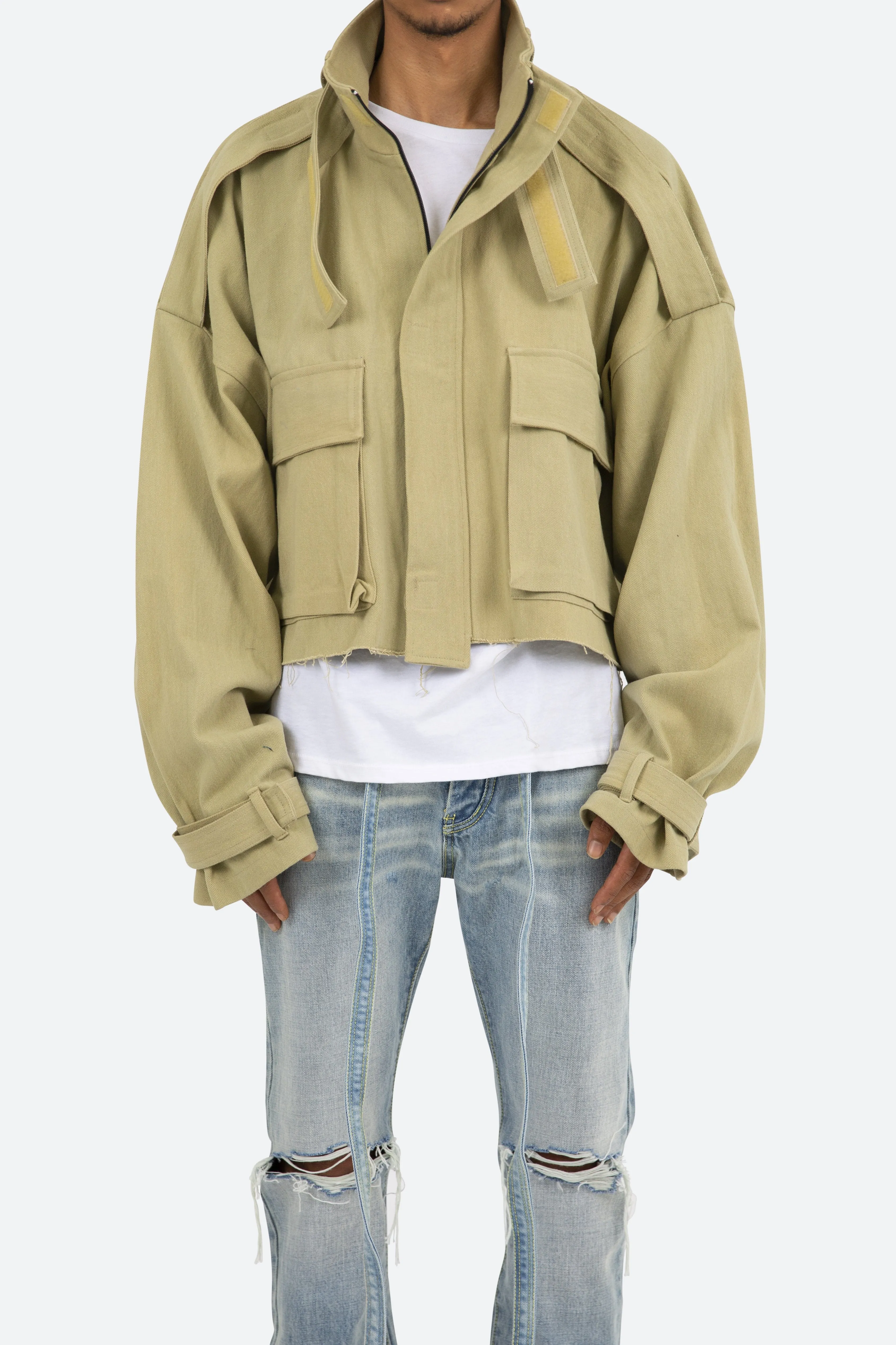 Cropped M65 Jacket - Khaki