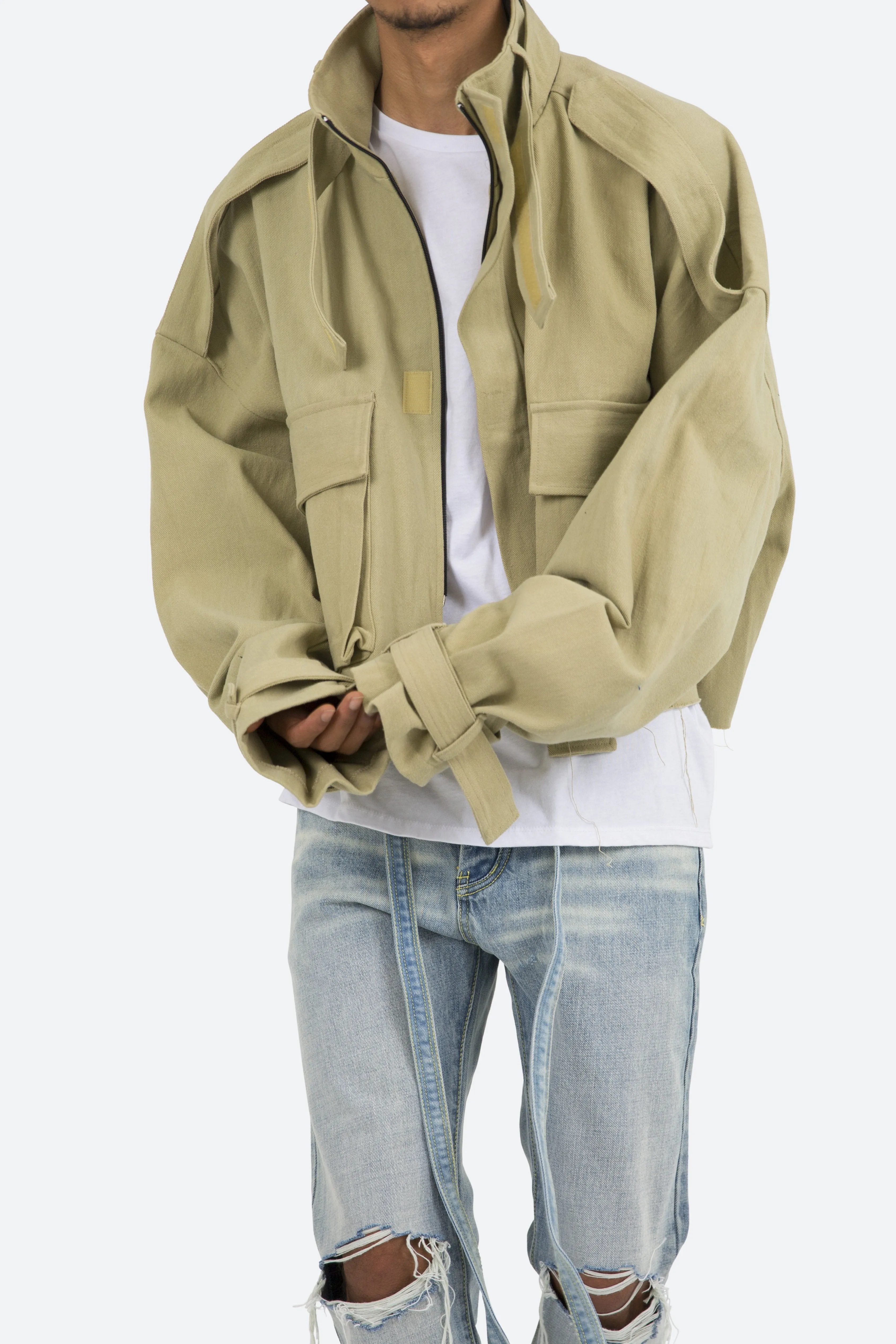 Cropped M65 Jacket - Khaki