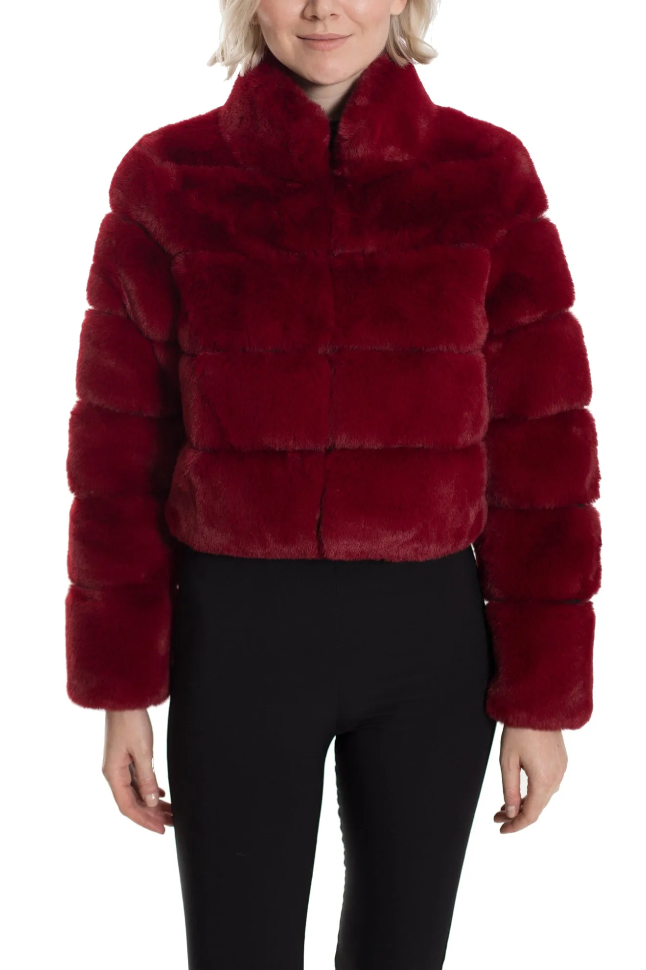 DEVON - Cropped Fur Jacket