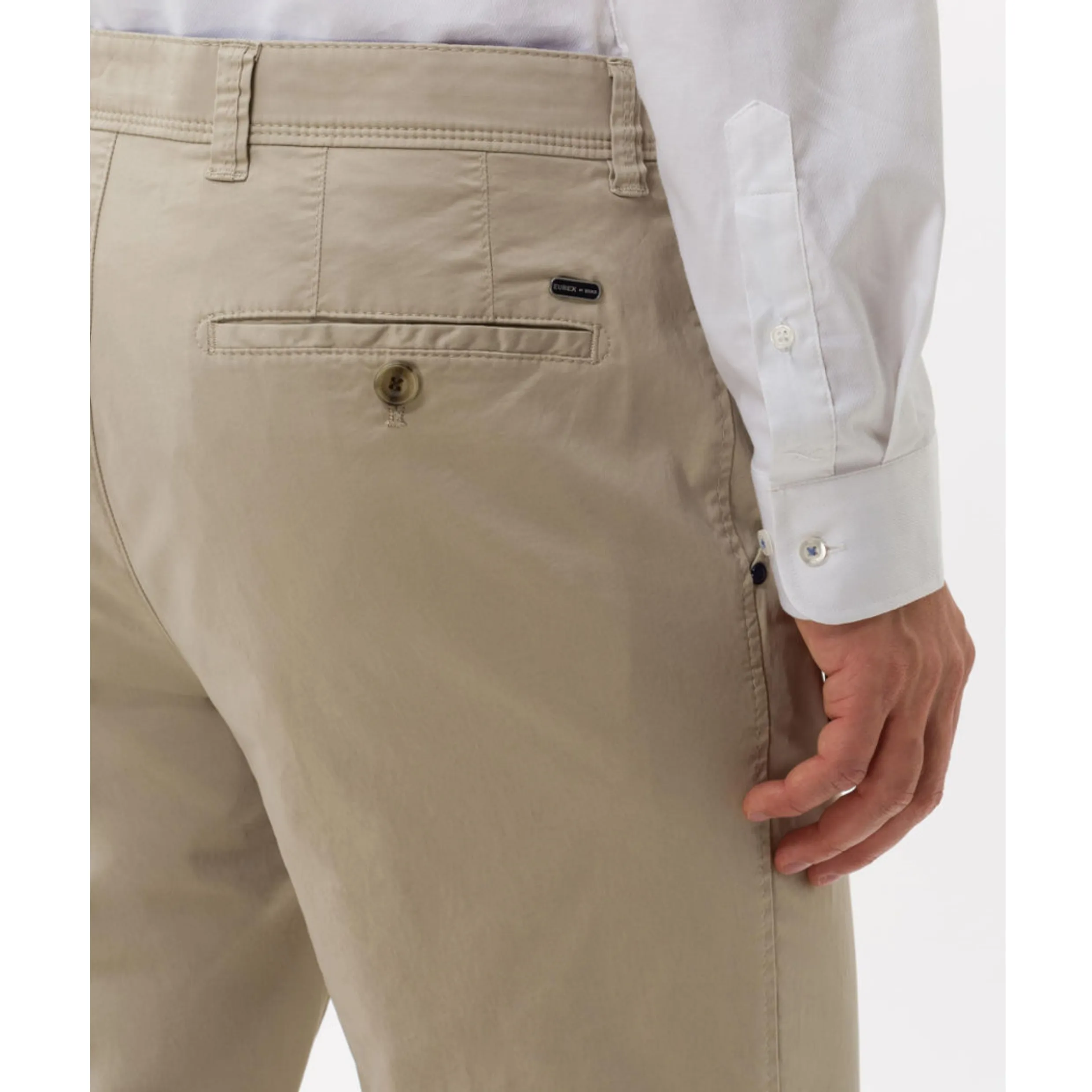 Eurex by Brax Luxury Quality Gaberdine Cotton Chino Jim - Beige 54-1707