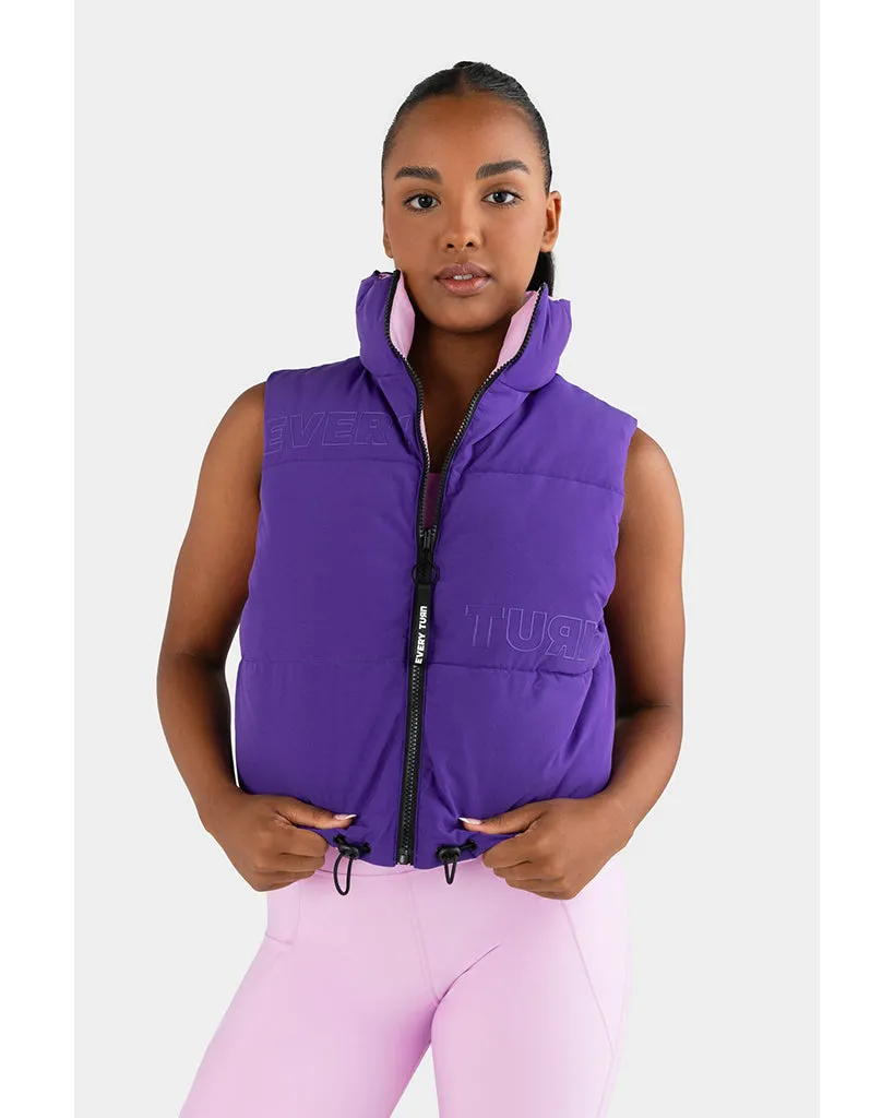 Every Turn Reverse It Puffer Jacket - Girls - Fairy Floss / Power Purple