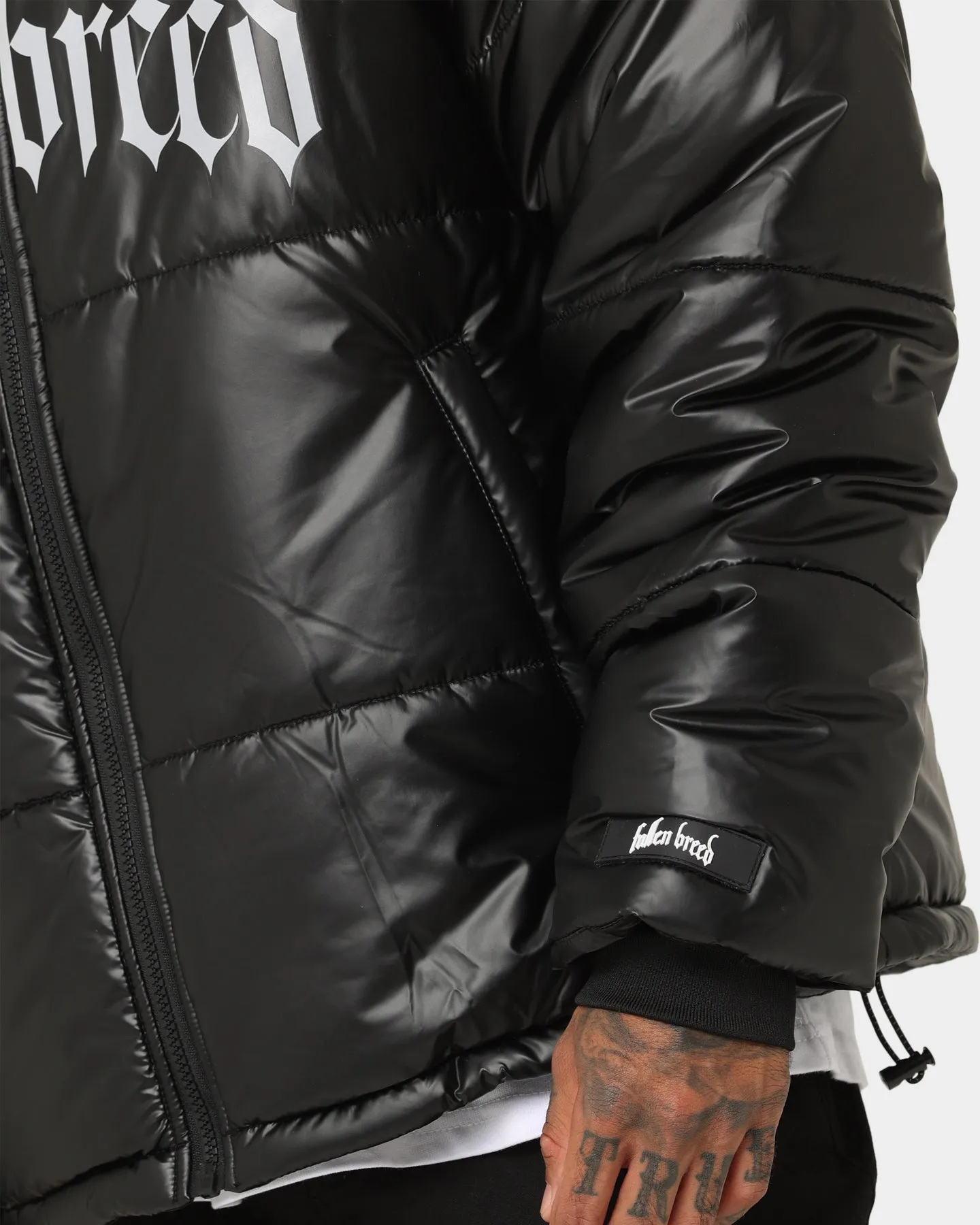 Fallen Breed Logo Puffer Jacket Black