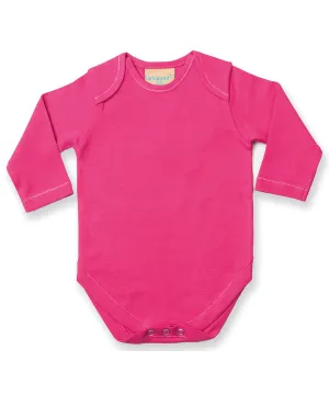 Fuchsia - Long sleeve baby bodysuit