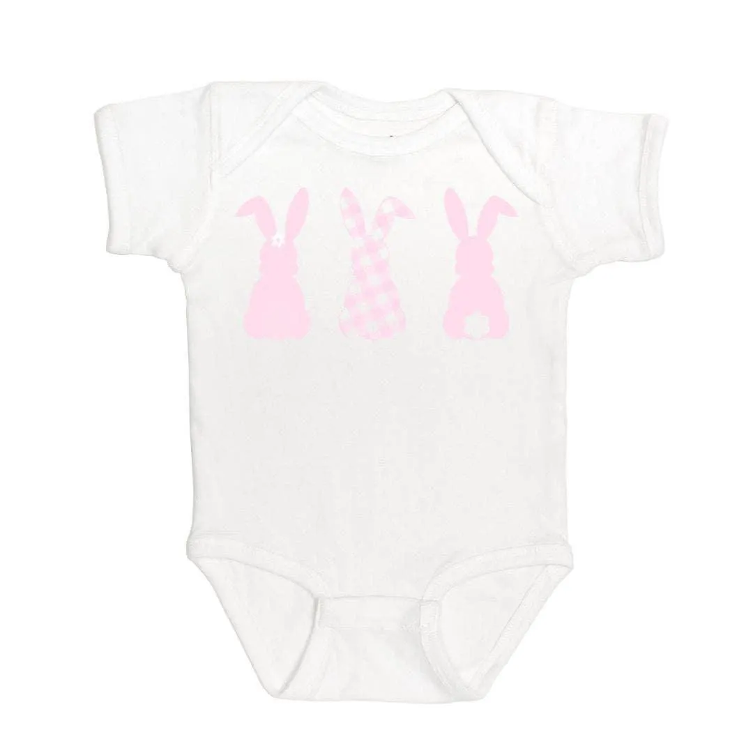 Gingham Bunny Easter Baby Bodysuit