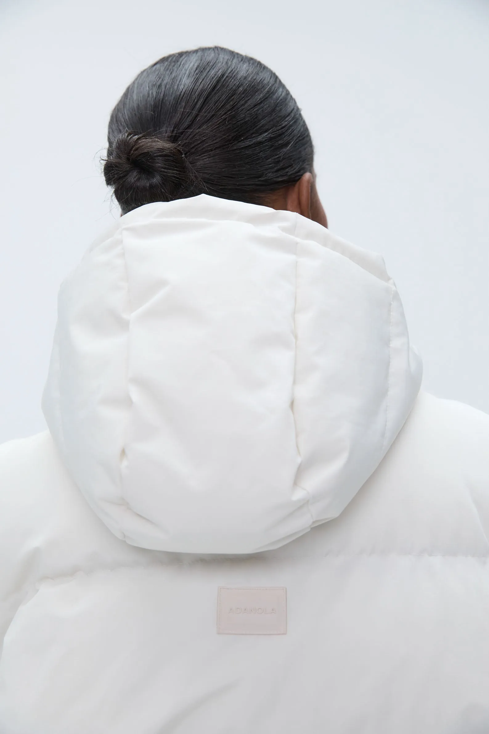 Hooded Puffer Jacket - Marshmallow White