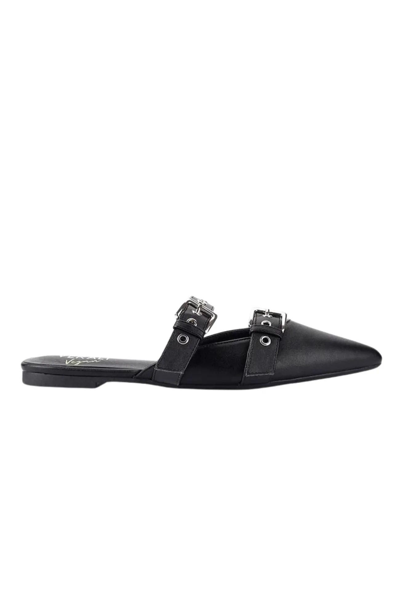 Indianna Point Toe Flats Black