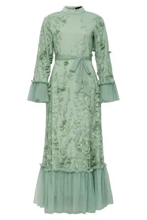 Layan formal Dress - Mint Green