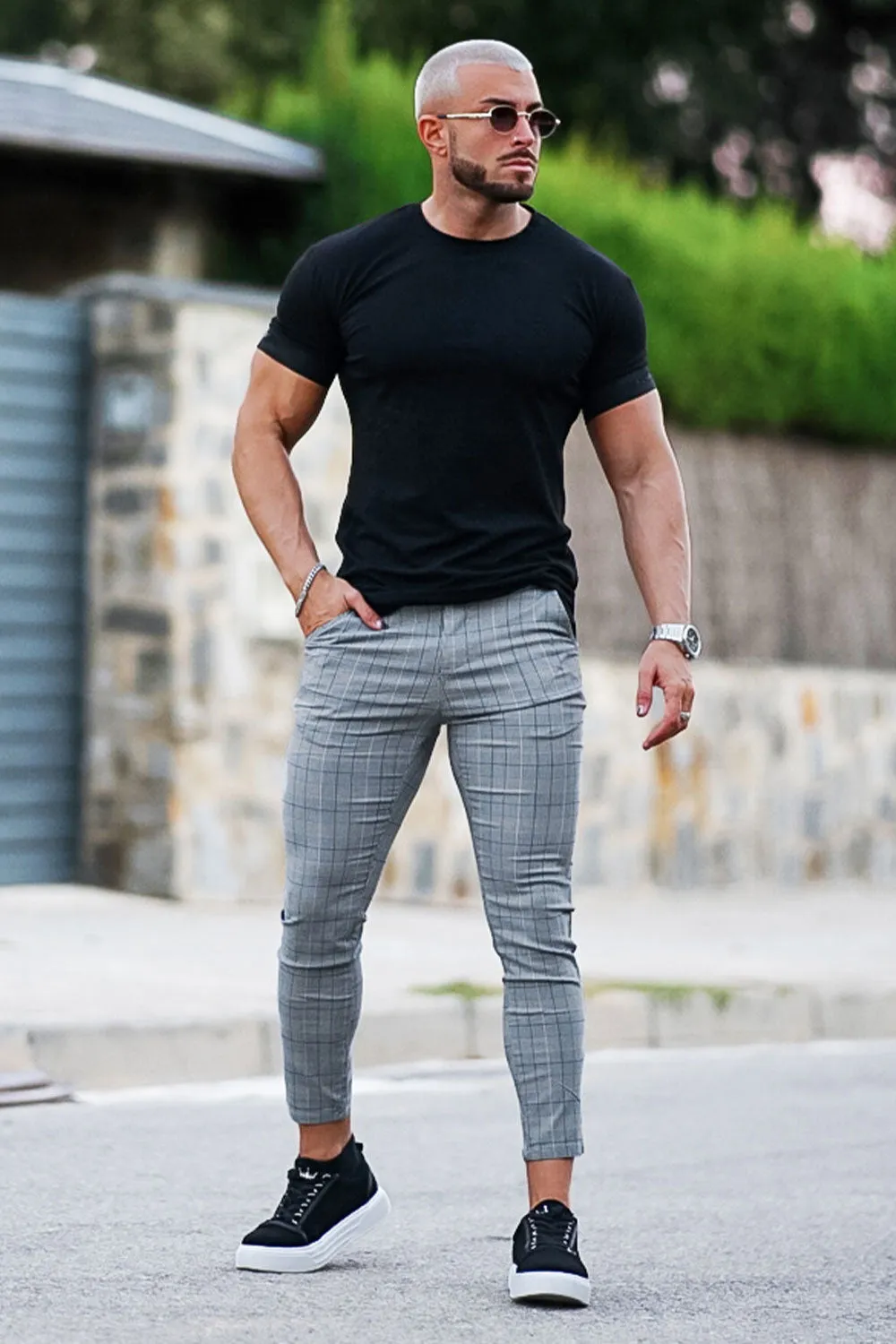 Mens Skinny Pant - Grey