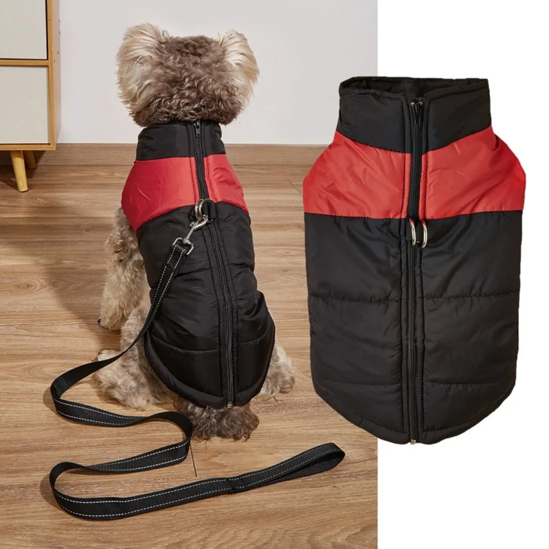 Ozzie - Color-Block Winter Warmth Pet Clothing