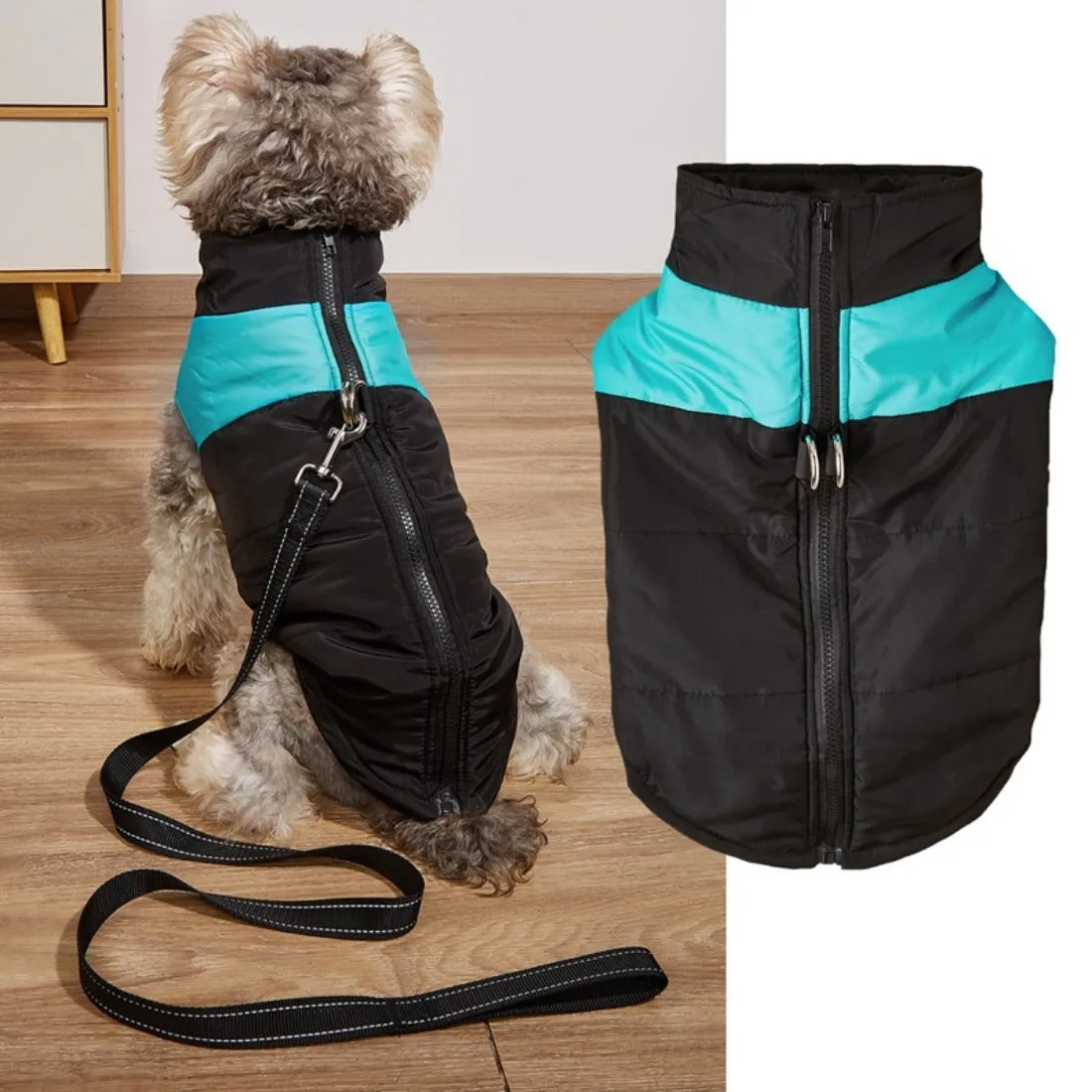 Ozzie - Color-Block Winter Warmth Pet Clothing