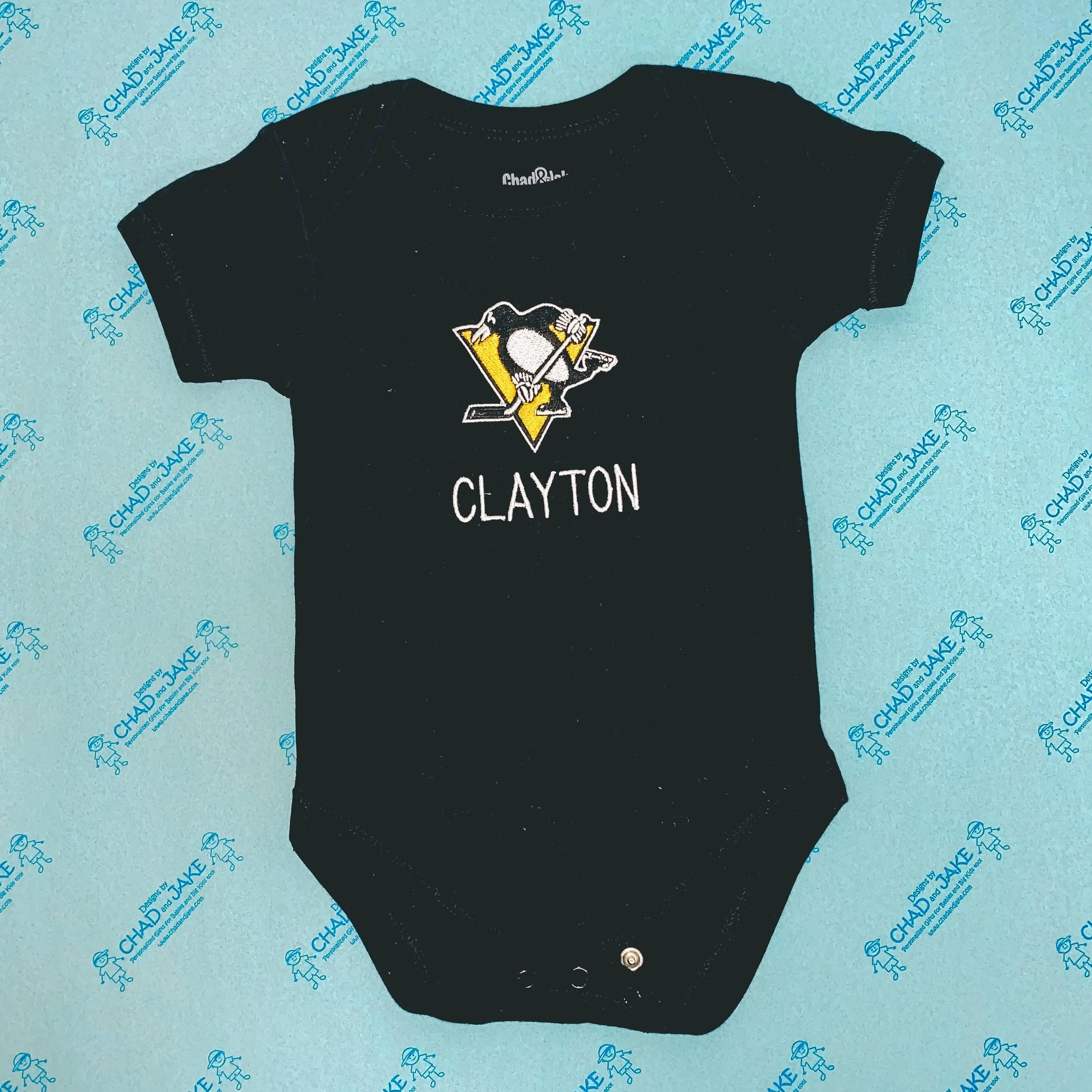 Personalized Pittsburgh Penguins Bodysuit