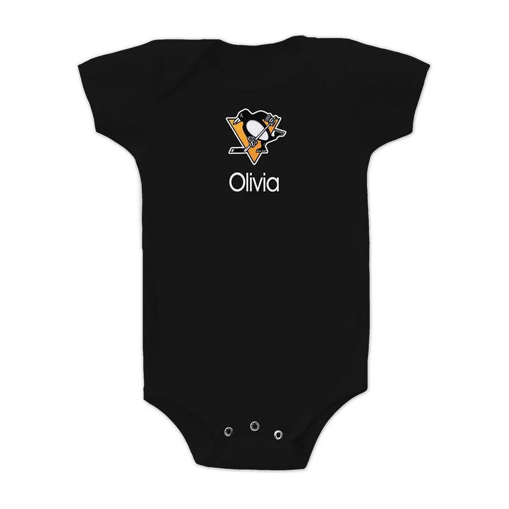 Personalized Pittsburgh Penguins Bodysuit