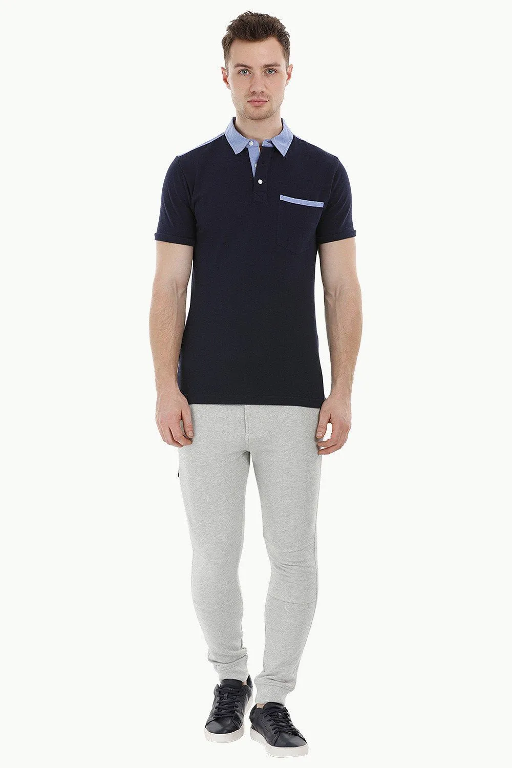 Pique Navy Polo T-shirt