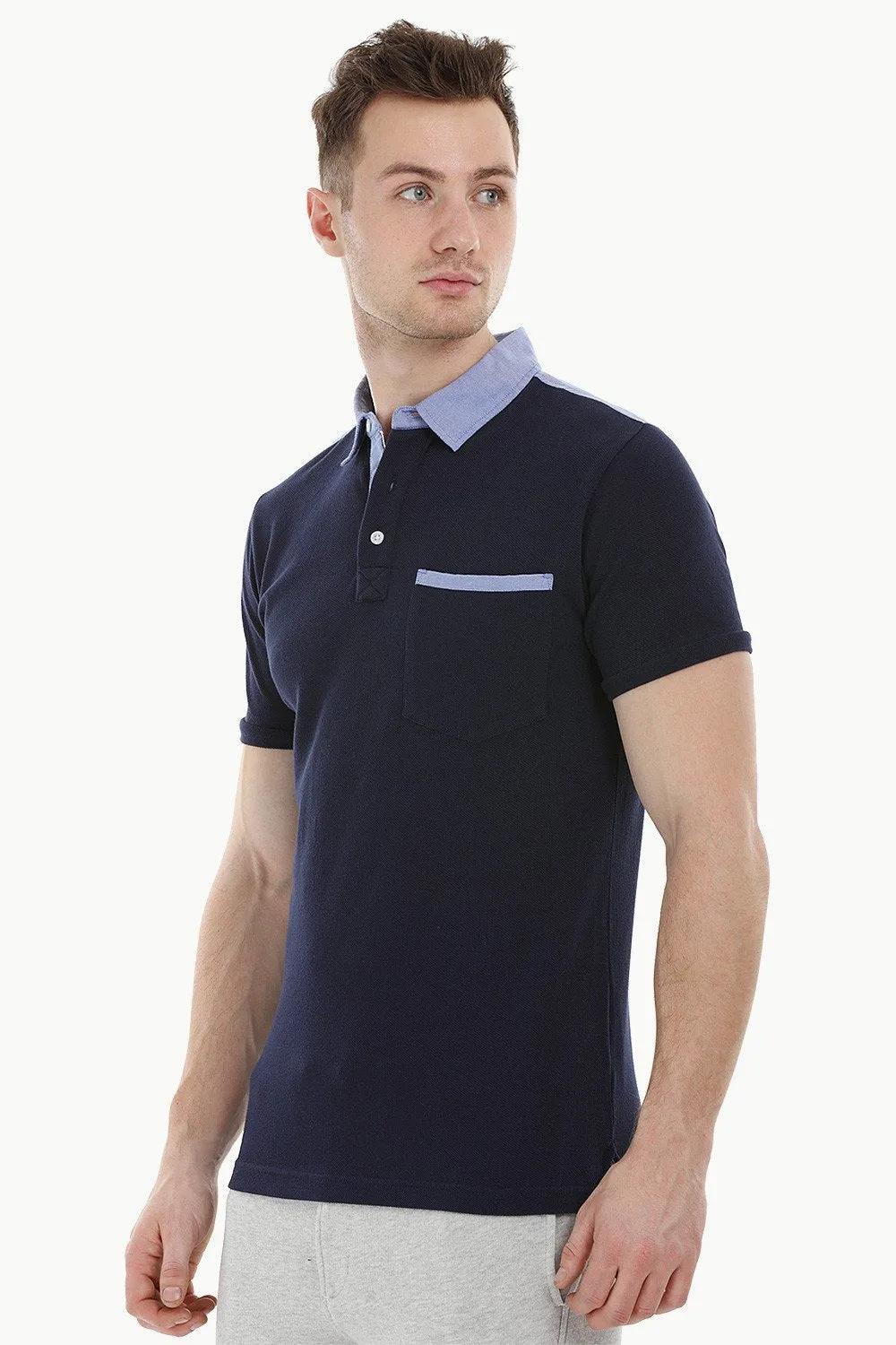 Pique Navy Polo T-shirt