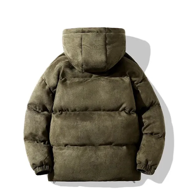 Prestige Suede Puffer Jacket