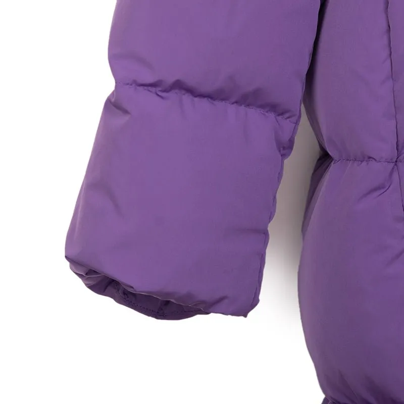 Purple Long Down Winter Jacket Coats