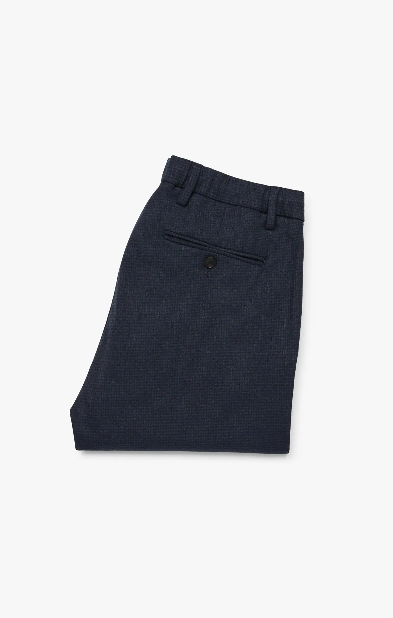 Seville Elastic Waist Pants In Check Smart Sporty