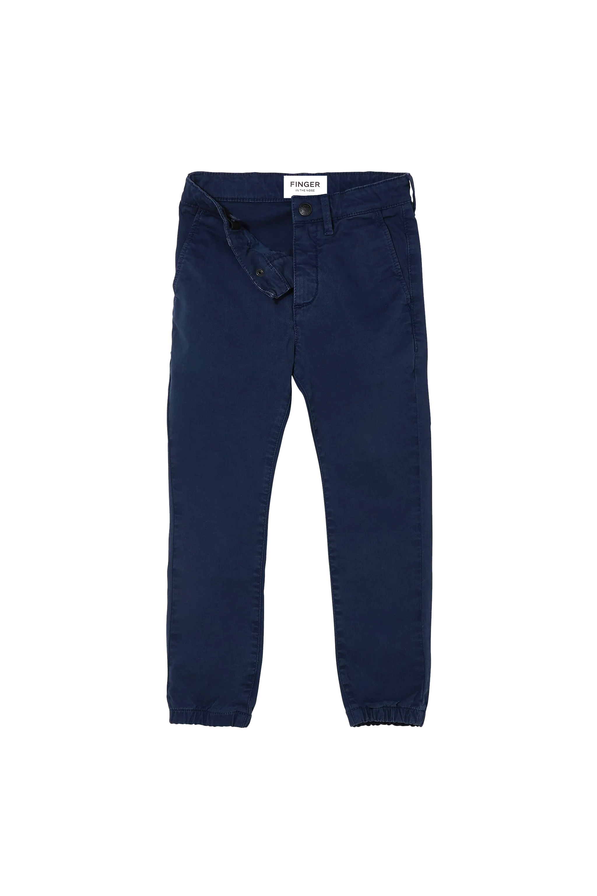 SKATER Navy - Elasticed Bottom Chino Fit Pants