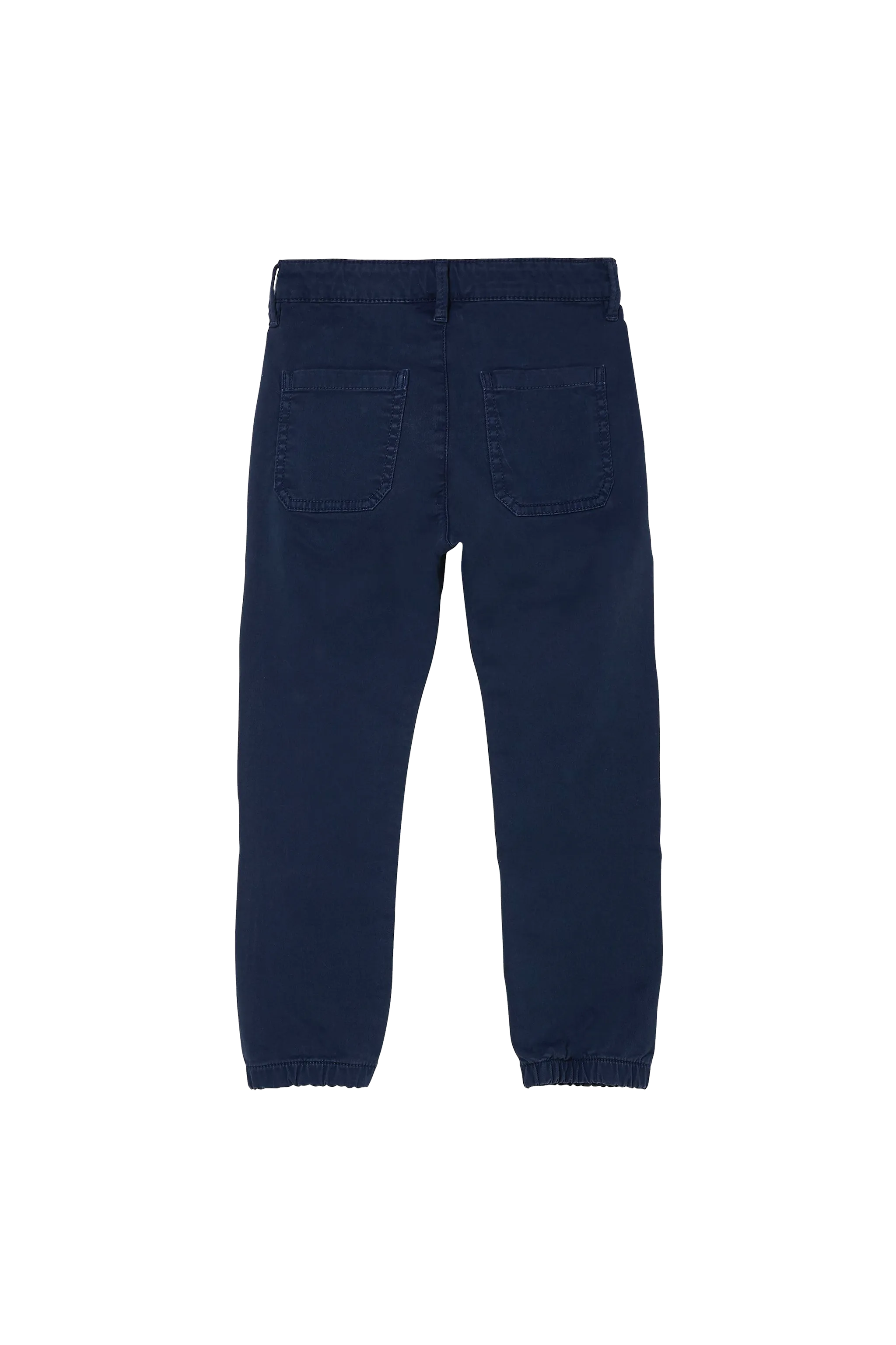 SKATER Navy - Elasticed Bottom Chino Fit Pants