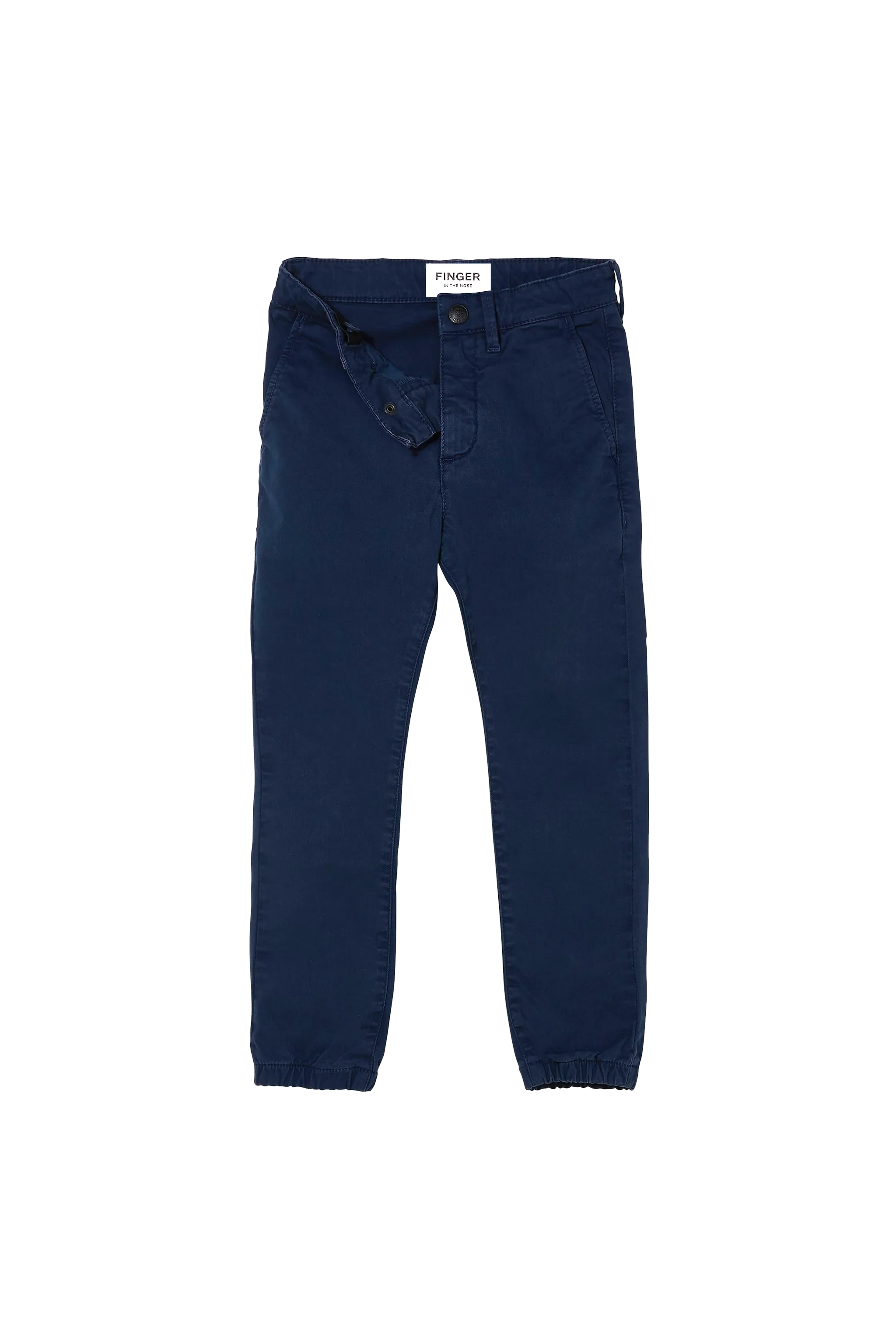 SKATER Navy S - Elasticed Bottom Chino Fit Pants