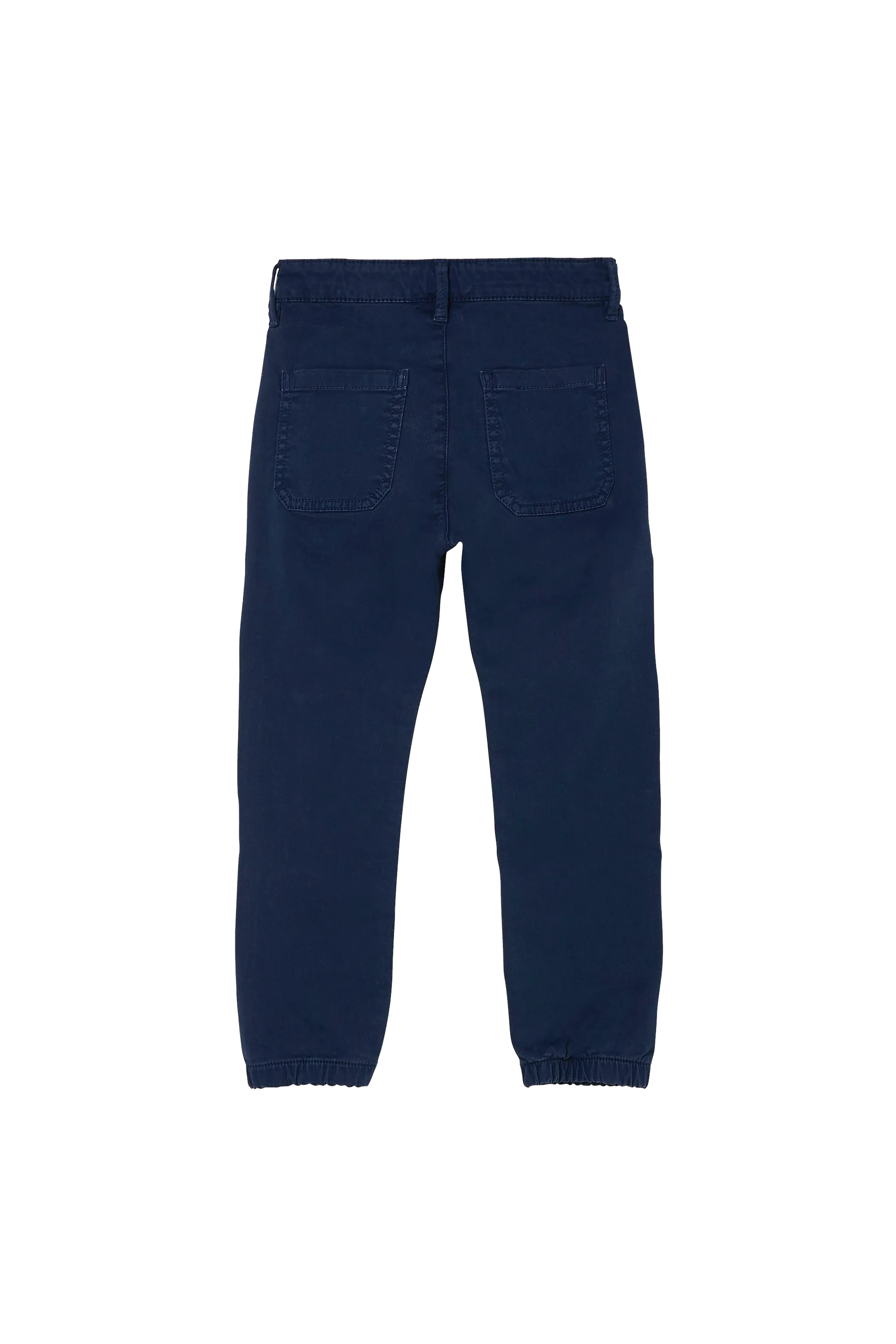 SKATER Navy S - Elasticed Bottom Chino Fit Pants