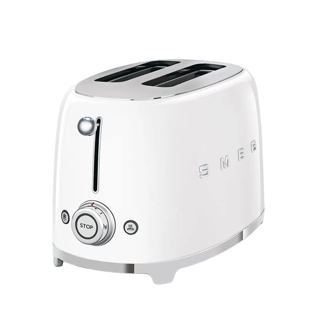 SMEG TSF01WHUK (White) 50’s Retro Style 2 Slice Toaster