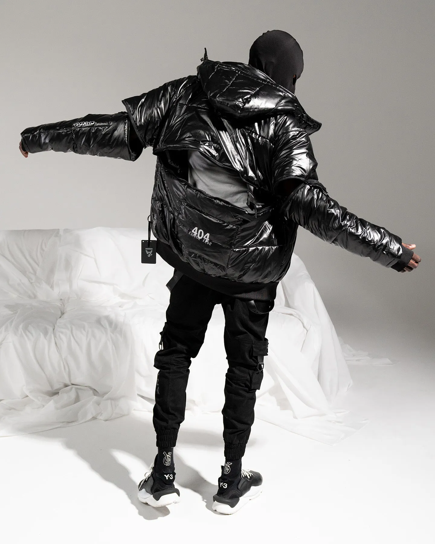 The Anti Order Anti Joy Technical Puffer Jacket Black/Silver