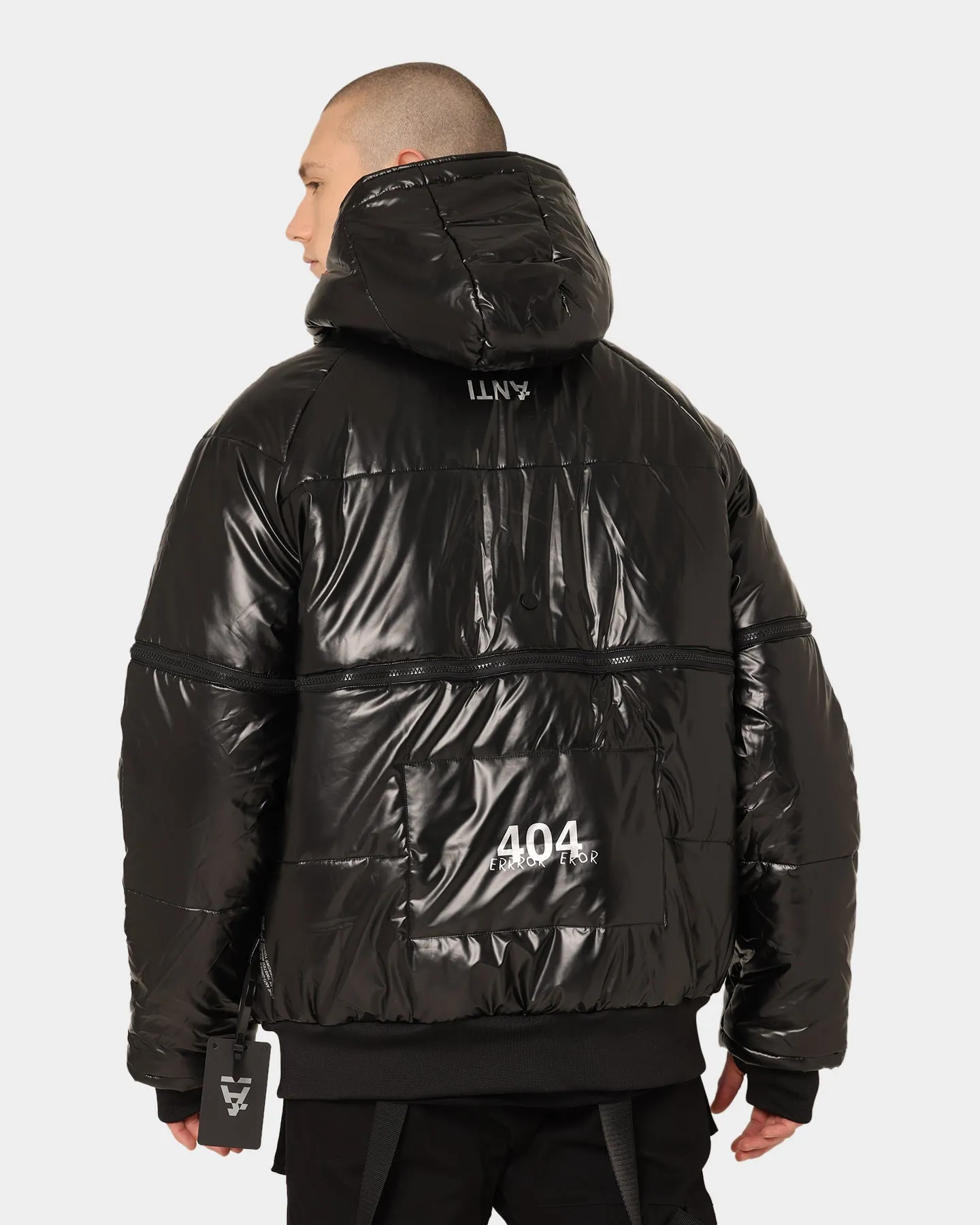 The Anti Order Anti Joy Technical Puffer Jacket Black/Silver